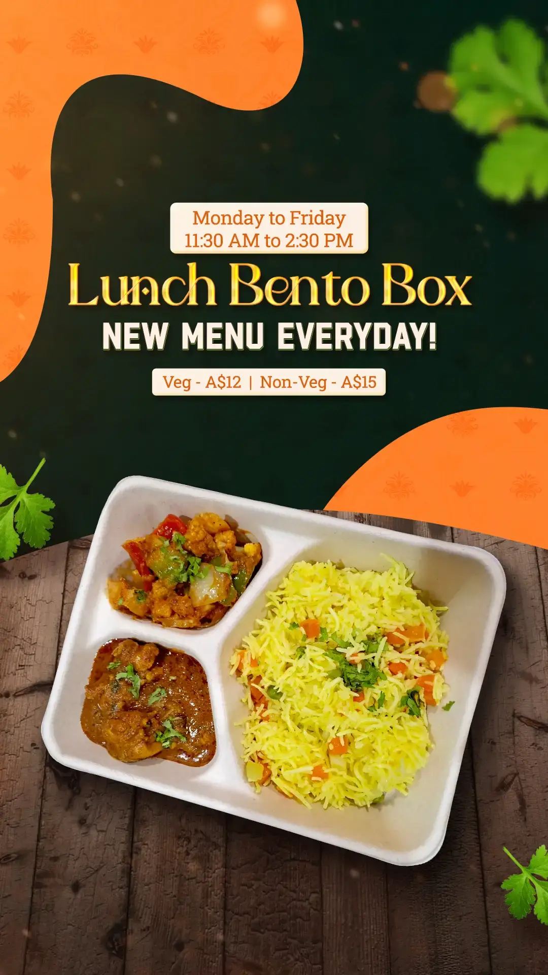 Lunch bento Box Banner(New Menu Everyday)